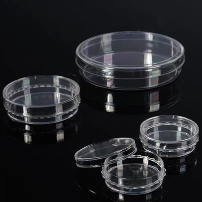 Steril Doku Plastik Tek Kullanımlık Kültür Plakası Petri Kabı Hücre Kültürü Kabı