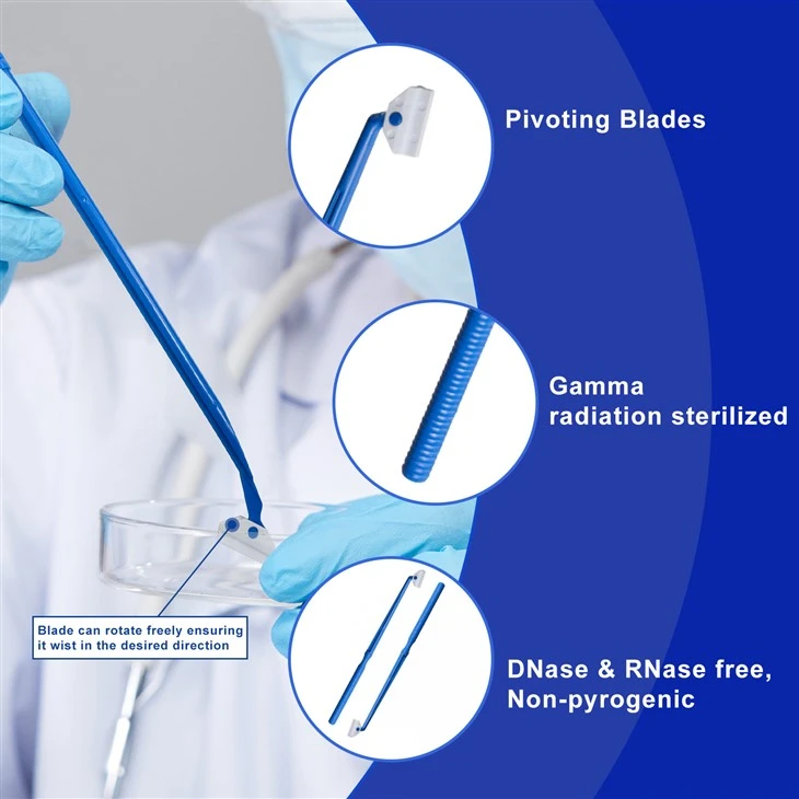Cell Scrapers 18cm Gamma Sterile PE Material